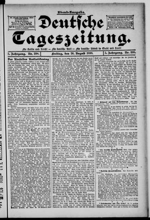 Deutsche Tageszeitung vom 26.08.1898