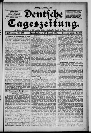 Deutsche Tageszeitung on Aug 27, 1898