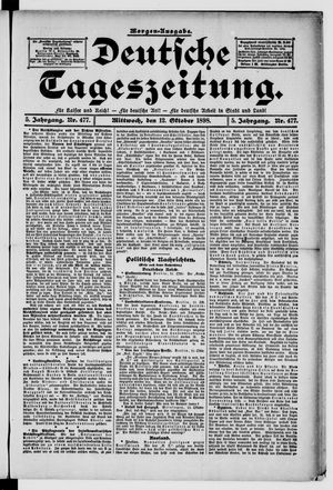 Deutsche Tageszeitung vom 12.10.1898