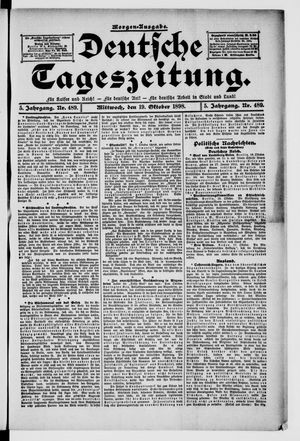 Deutsche Tageszeitung vom 19.10.1898