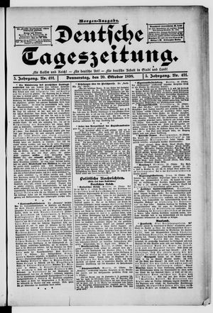 Deutsche Tageszeitung vom 20.10.1898