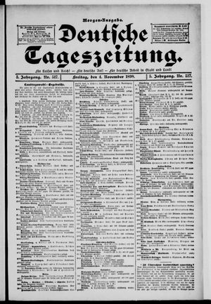 Deutsche Tageszeitung vom 04.11.1898