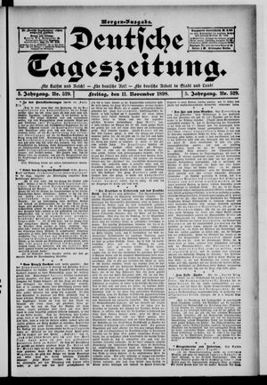 Deutsche Tageszeitung vom 11.11.1898