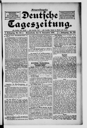 Deutsche Tageszeitung vom 12.11.1898