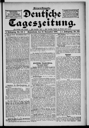 Deutsche Tageszeitung vom 12.11.1898