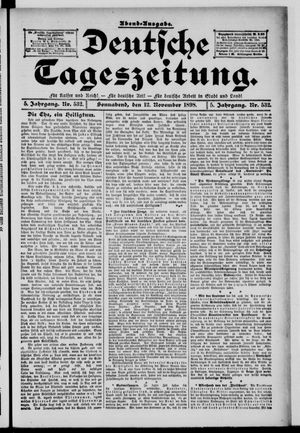 Deutsche Tageszeitung vom 12.11.1898
