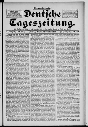 Deutsche Tageszeitung on Nov 25, 1898