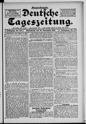 Deutsche Tageszeitung on Nov 26, 1898