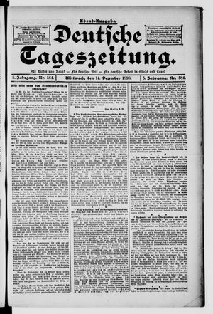 Deutsche Tageszeitung vom 14.12.1898