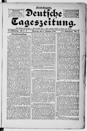 Deutsche Tageszeitung on Jan 2, 1899
