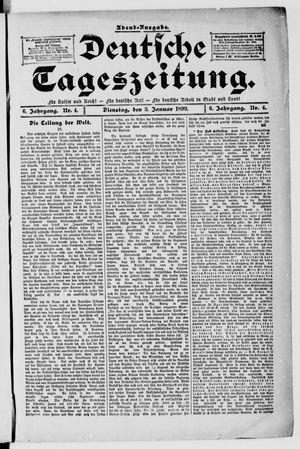 Deutsche Tageszeitung on Jan 3, 1899