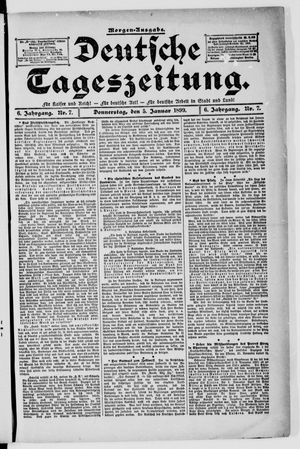 Deutsche Tageszeitung vom 05.01.1899