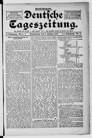 Deutsche Tageszeitung vom 05.01.1899