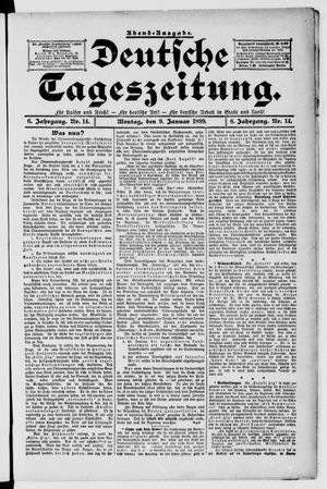 Deutsche Tageszeitung vom 09.01.1899