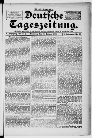 Deutsche Tageszeitung on Jan 10, 1899