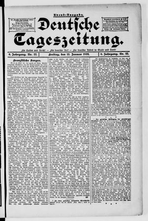 Deutsche Tageszeitung vom 13.01.1899