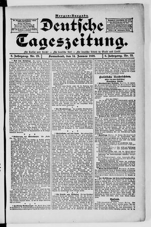 Deutsche Tageszeitung vom 14.01.1899