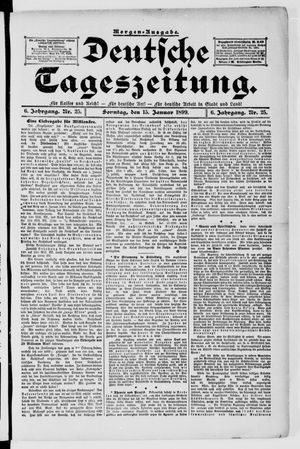 Deutsche Tageszeitung vom 15.01.1899