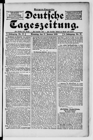 Deutsche Tageszeitung vom 17.01.1899