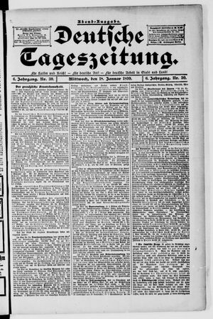 Deutsche Tageszeitung vom 18.01.1899