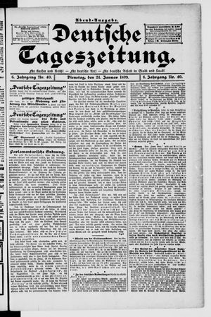 Deutsche Tageszeitung on Jan 24, 1899