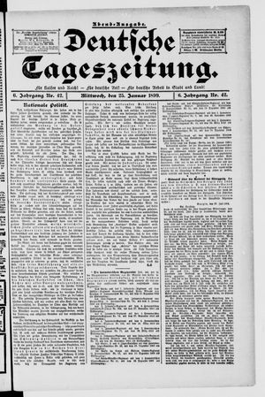 Deutsche Tageszeitung on Jan 25, 1899