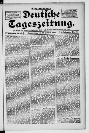 Deutsche Tageszeitung vom 26.01.1899