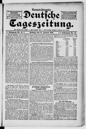 Deutsche Tageszeitung on Jan 27, 1899