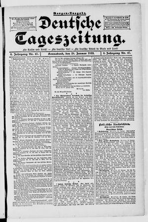 Deutsche Tageszeitung vom 28.01.1899