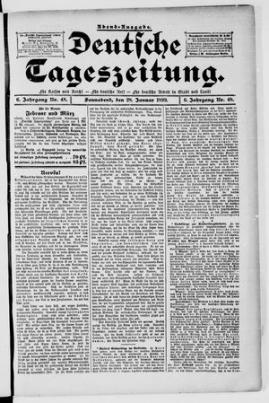 Deutsche Tageszeitung vom 28.01.1899