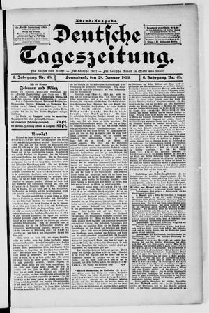 Deutsche Tageszeitung vom 28.01.1899