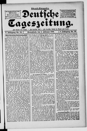 Deutsche Tageszeitung on Feb 4, 1899