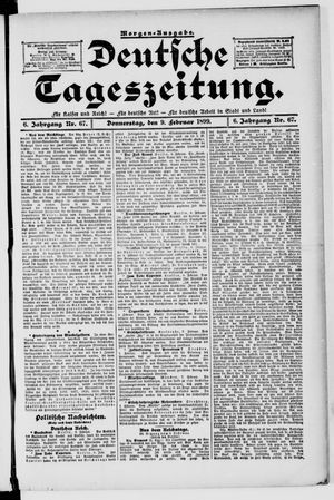 Deutsche Tageszeitung vom 09.02.1899