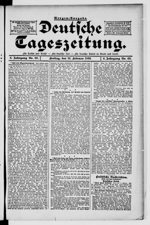 Deutsche Tageszeitung vom 10.02.1899