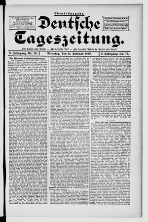 Deutsche Tageszeitung on Feb 14, 1899