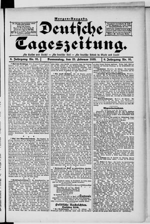 Deutsche Tageszeitung vom 23.02.1899