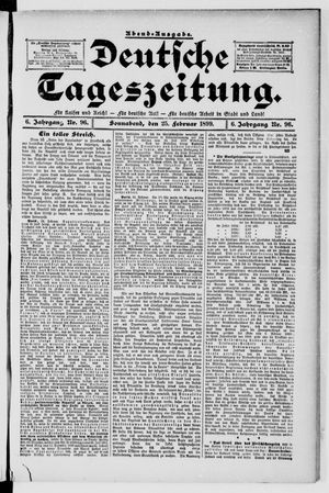Deutsche Tageszeitung on Feb 25, 1899