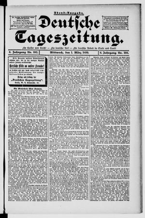 Deutsche Tageszeitung vom 01.03.1899