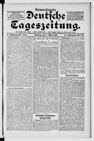 Deutsche Tageszeitung on Mar 3, 1899