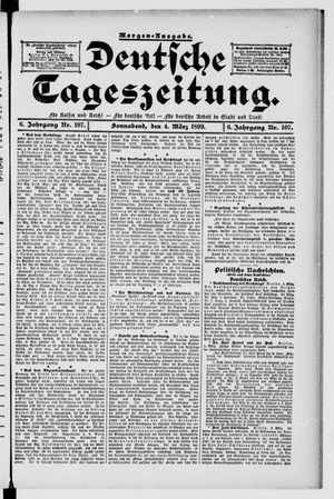 Deutsche Tageszeitung vom 04.03.1899