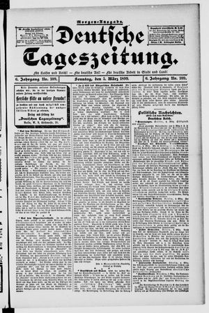 Deutsche Tageszeitung vom 05.03.1899