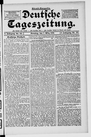 Deutsche Tageszeitung vom 07.03.1899