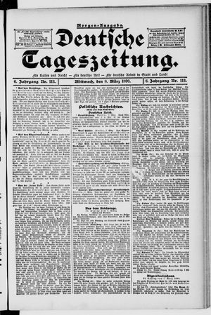 Deutsche Tageszeitung vom 08.03.1899