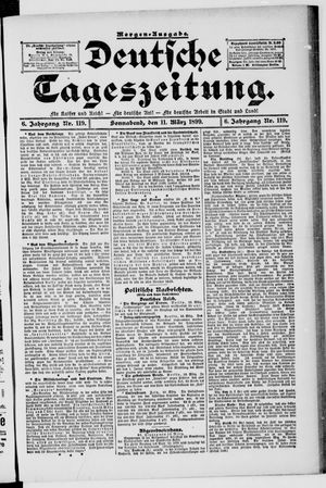 Deutsche Tageszeitung vom 11.03.1899