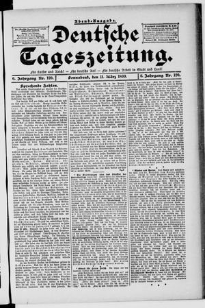 Deutsche Tageszeitung vom 11.03.1899