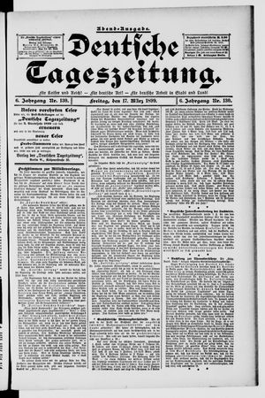 Deutsche Tageszeitung on Mar 17, 1899