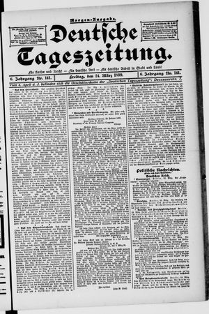 Deutsche Tageszeitung vom 24.03.1899