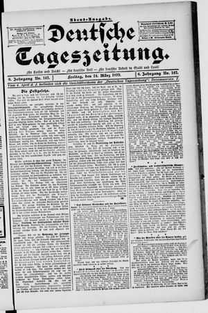 Deutsche Tageszeitung vom 24.03.1899