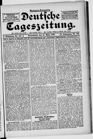 Deutsche Tageszeitung vom 25.03.1899
