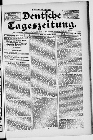 Deutsche Tageszeitung vom 25.03.1899